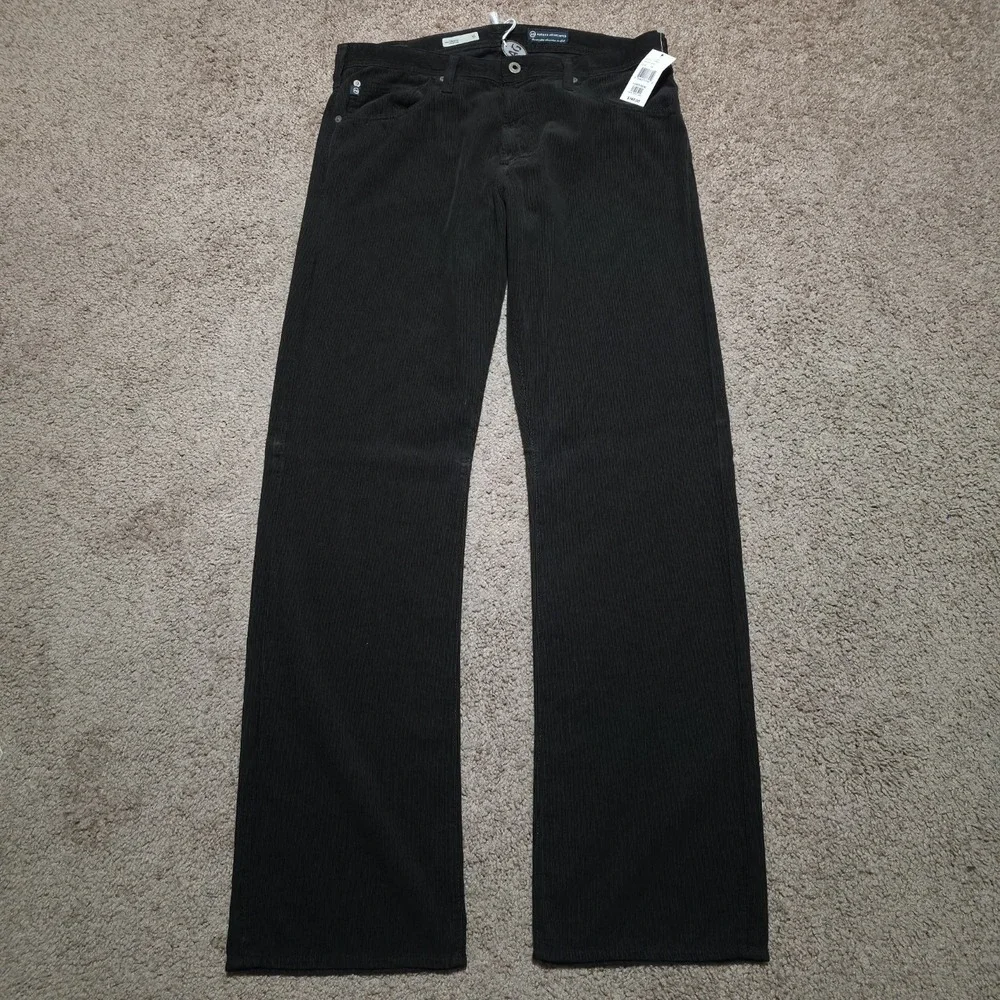 AG Adriano Goldschmied The Hero Straight Leg Corduroy Pants Brown Mens 34 New‎